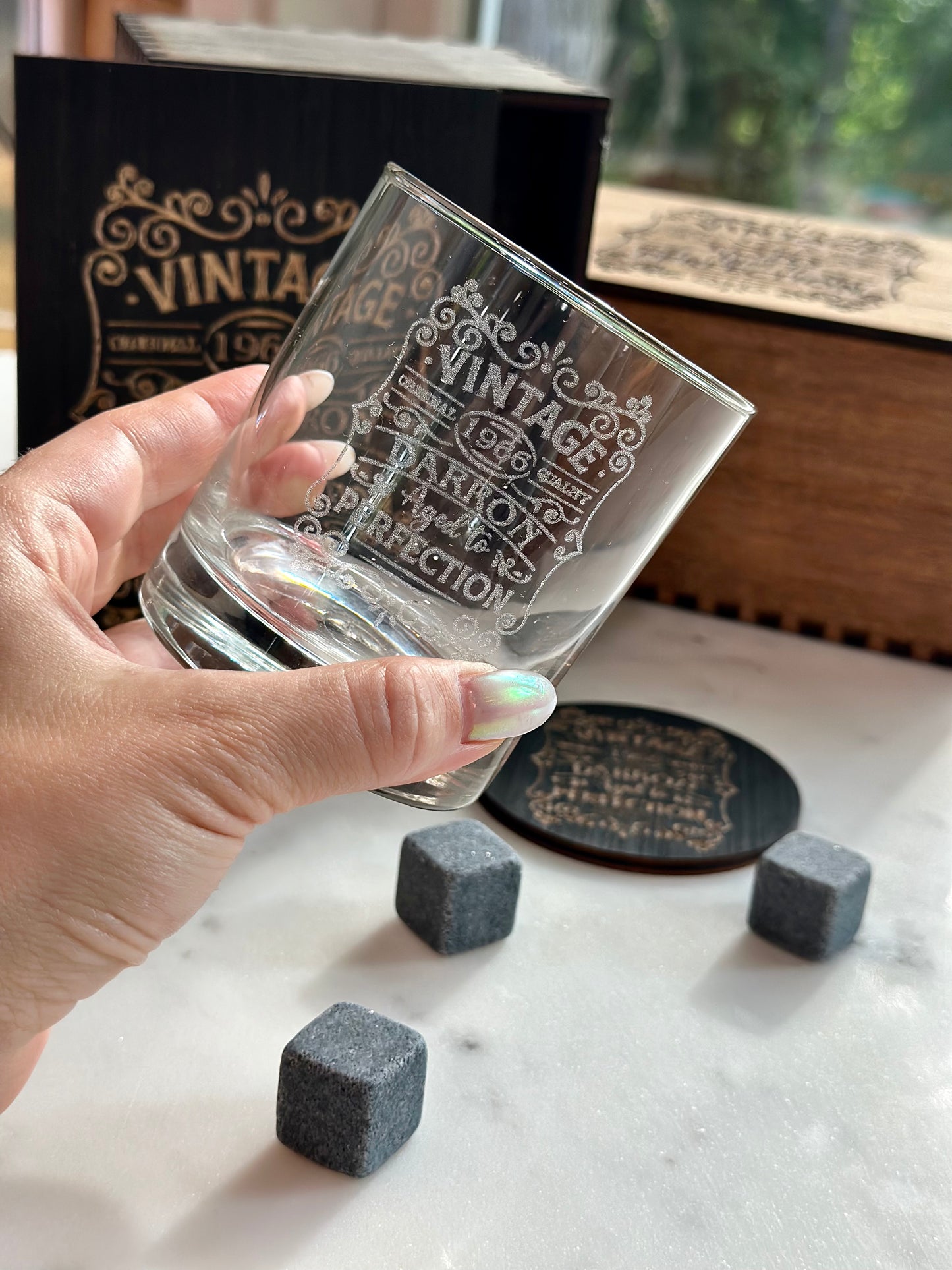 Vintage Aged To Perfection 1959 Limited Edition Whiskey Glass (Any Year) Birth Year Glass / Bourbon / Scotch / Father's Day Gift