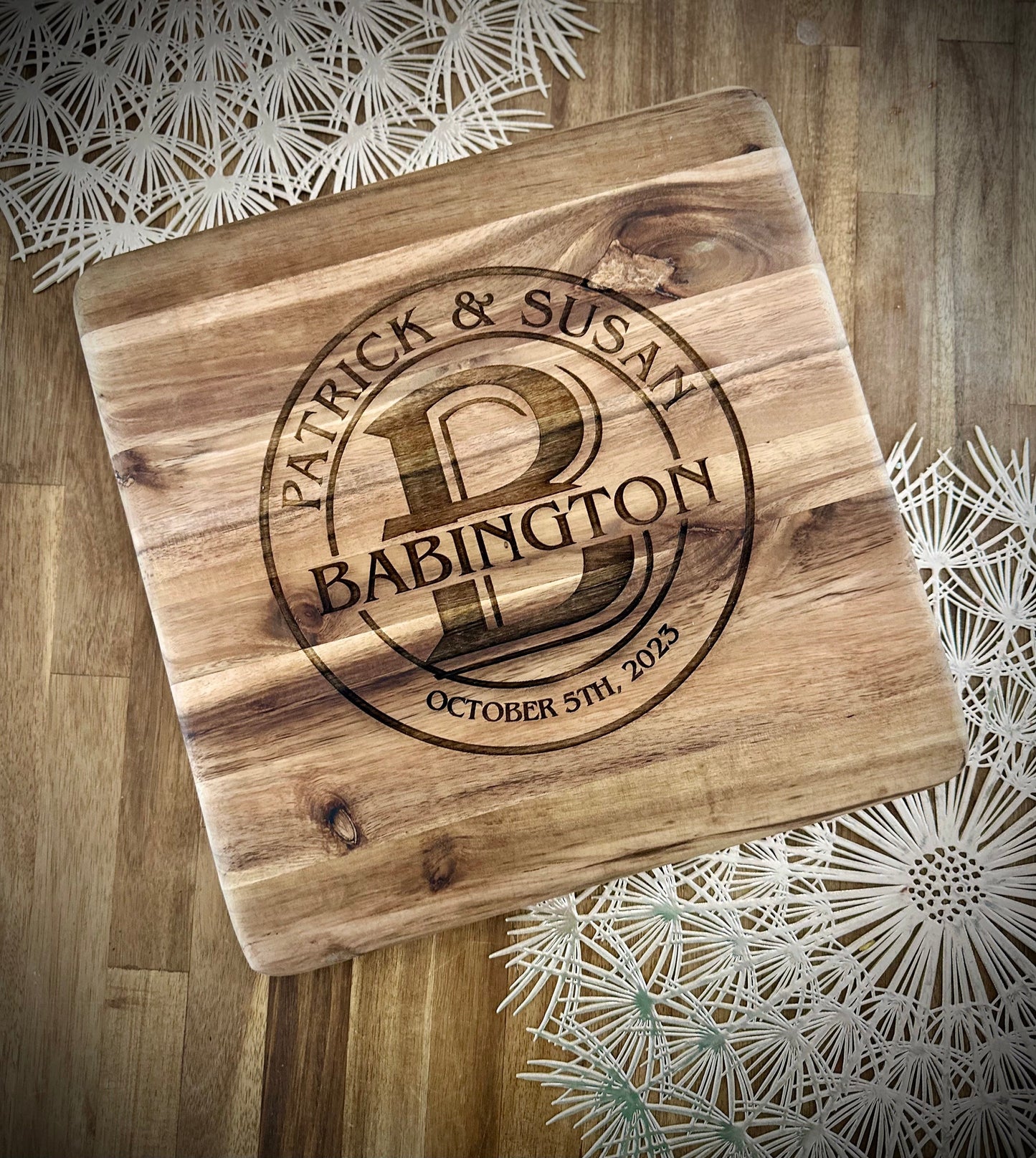 Personalized Cutting Board - Engraved Cutting Board, Custom Cutting Board, Wedding Gift, Housewarming Gift, Anniversary Gift, Engagement