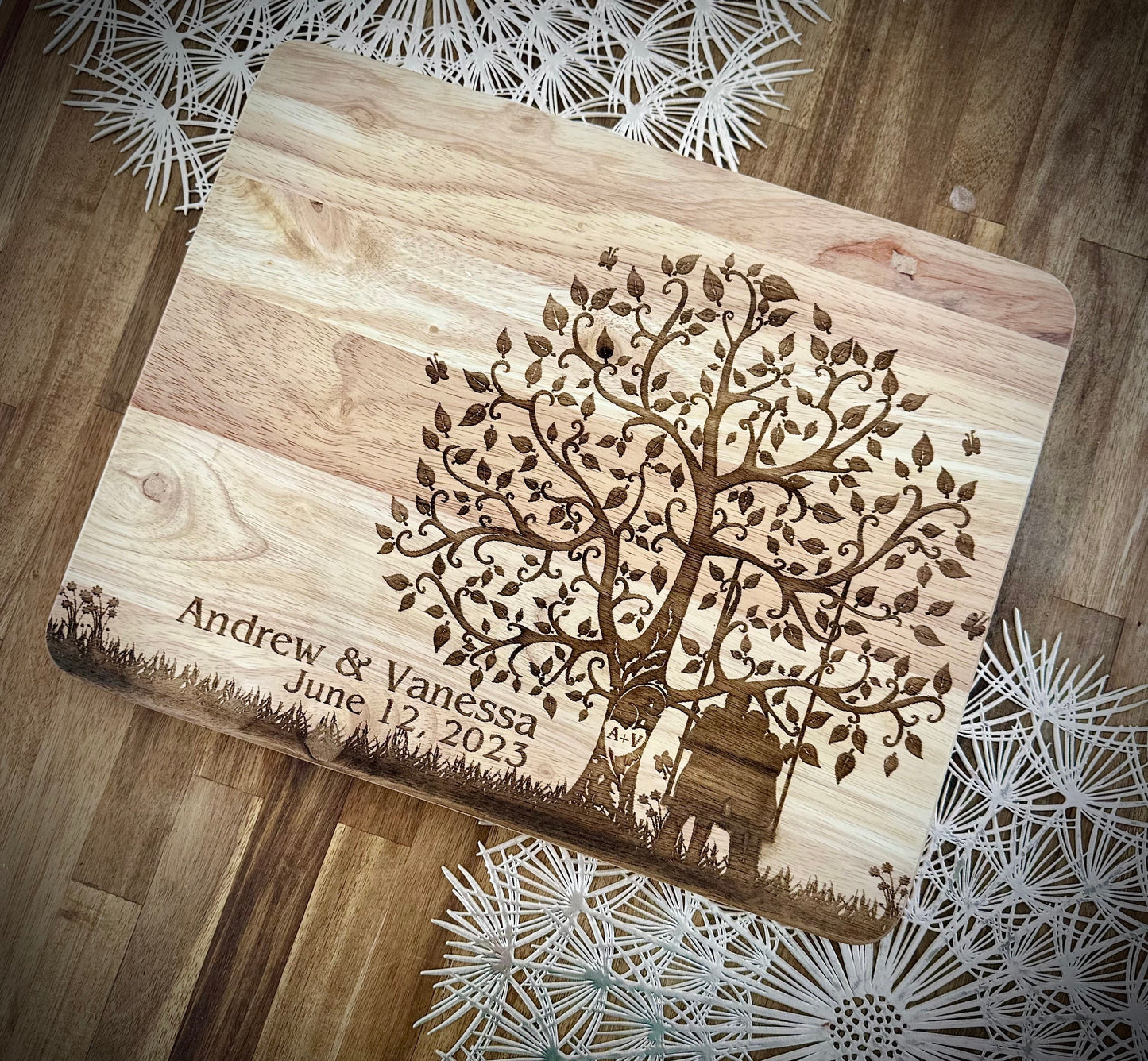 Personalized Cutting Board Wedding Gift, Customize your Bamboo Charcuterie Boards, Unique Bridal Shower Gift. Engraved Engagement Present,